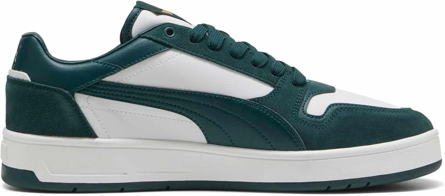 Кроссовки PUMA Adult Court Classic Suede, Puma White Green Terrain — фото 3