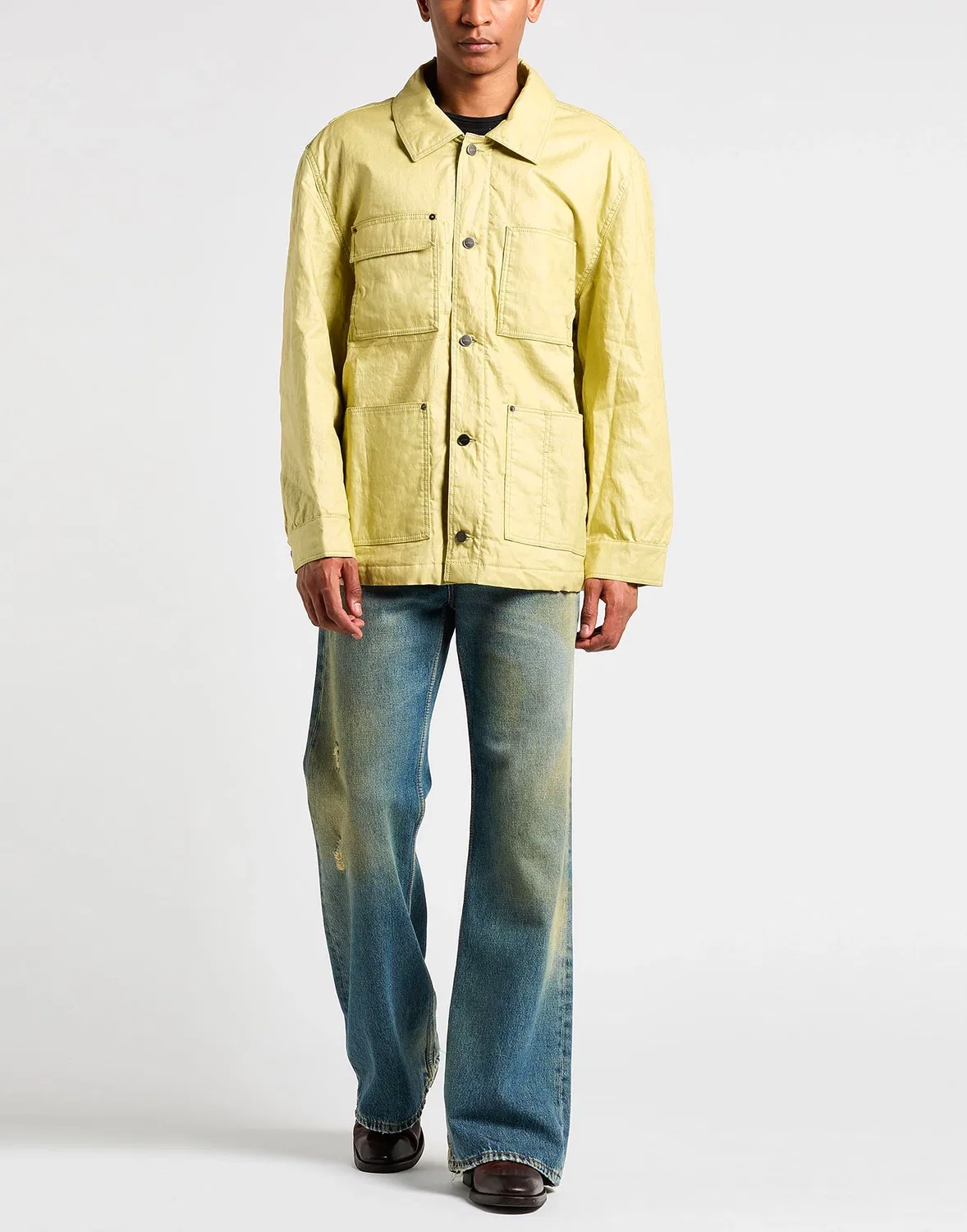 Куртка LE PAPIER JACQUEMUS Лаймовый — фото 2
