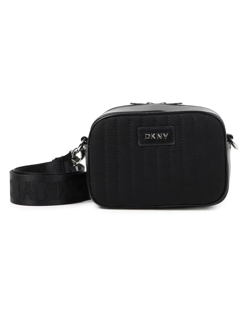 

Сумка через плечо для девочки с застежкой-молнией DKNY, чёрный