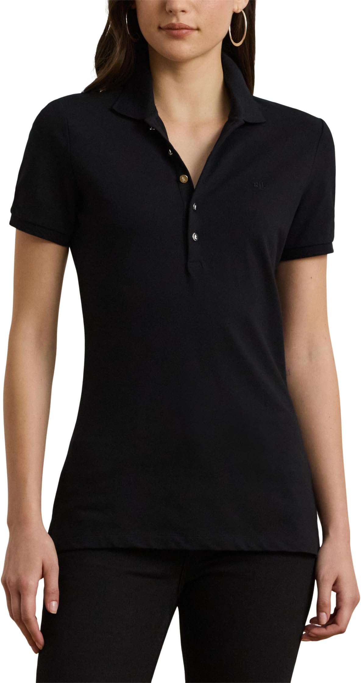 

Поло Lauren Ralph Lauren Piqué Polo Shirt, цвет Polo Black