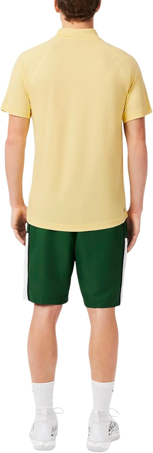 Поло мужское Lacoste с коротким рукавом Regular Fit, желтый — фото 3