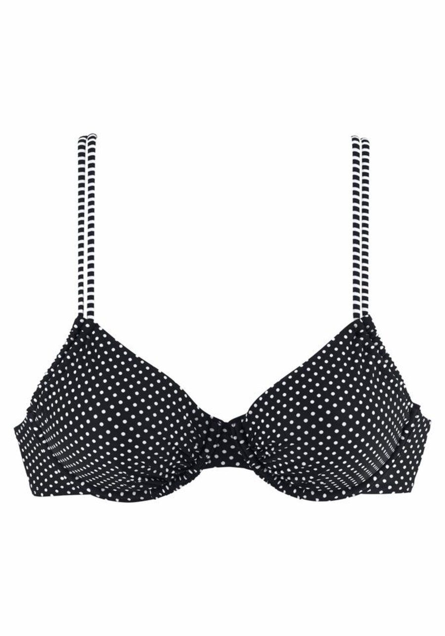 

Верх бикини на косточках s.Oliver T-shirt Bikini Top Avni, черный