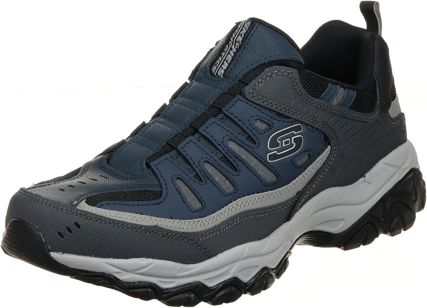 

Мужские кроссовки Skechers Afterburn M. Fit Wonted, синий/серый/темно-синий