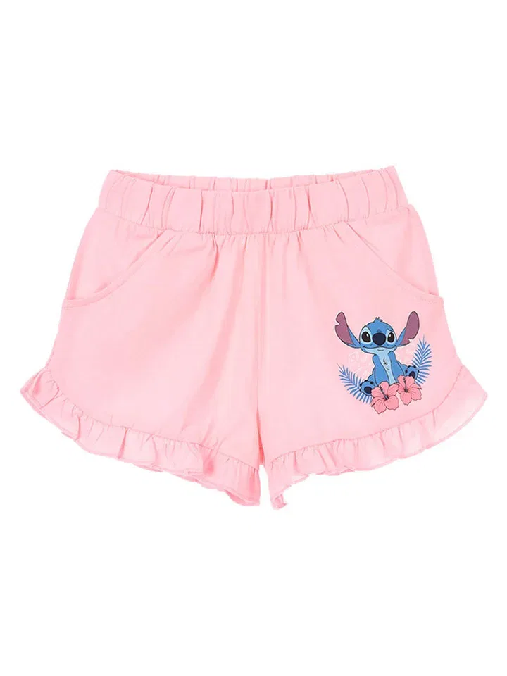 Шорты хлопковые Lilo & Stitch, розовый