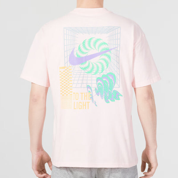 Футболка Nike Behind Graffiti T-Shirt 'Pink', розовый — фото 4