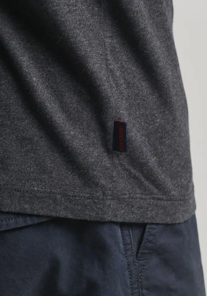 Рубашка с круглым вырезом Superdry "Футболка Essential Logo из органического хлопка", цвет Raven Black Marl — фото 4