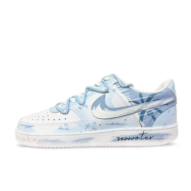 

Кроссовки Nike Court Vision 1 Skateboarding Shoes Unisex Low-top Blue/White, голубой, Синий, Кроссовки Nike Court Vision 1 Skateboarding Shoes Unisex Low-top Blue/White, голубой