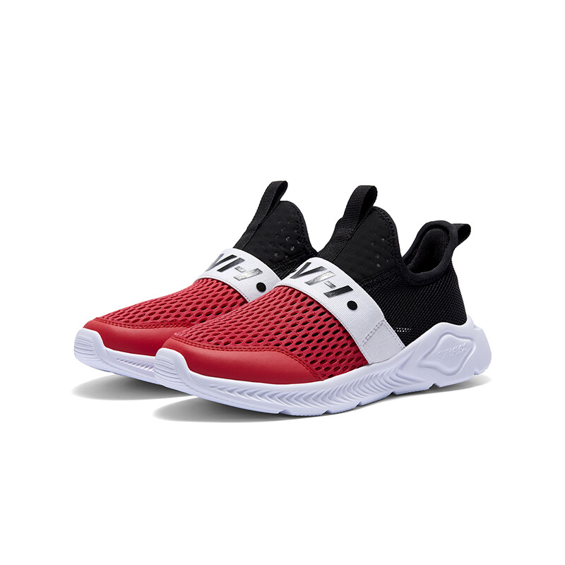 Детские кеды Kids Low-top Black/Red 361°Kids, черный/красный — фото 2