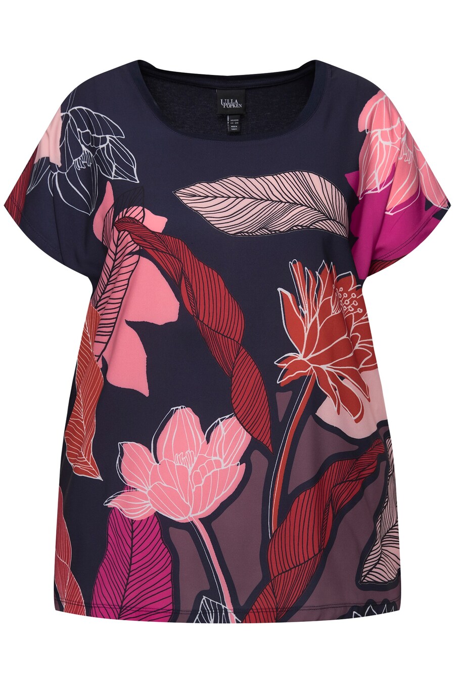 

Футболка Ulla Popken Shirt, морской синий