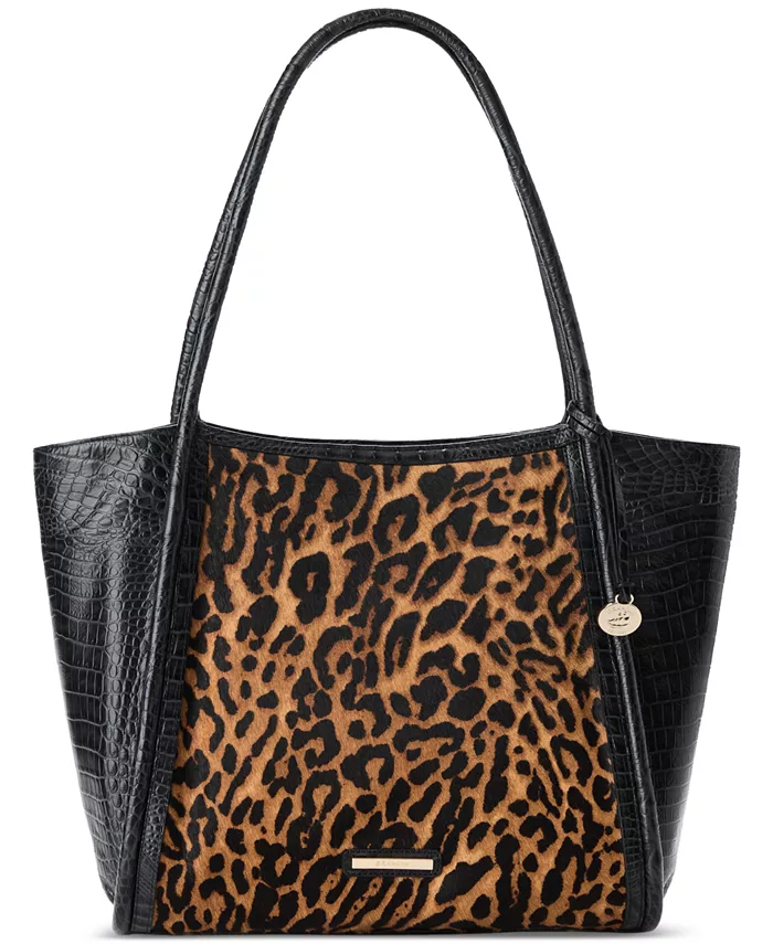 

Bailee Extra Large кожаная сумка-тоут Brahmin, черный