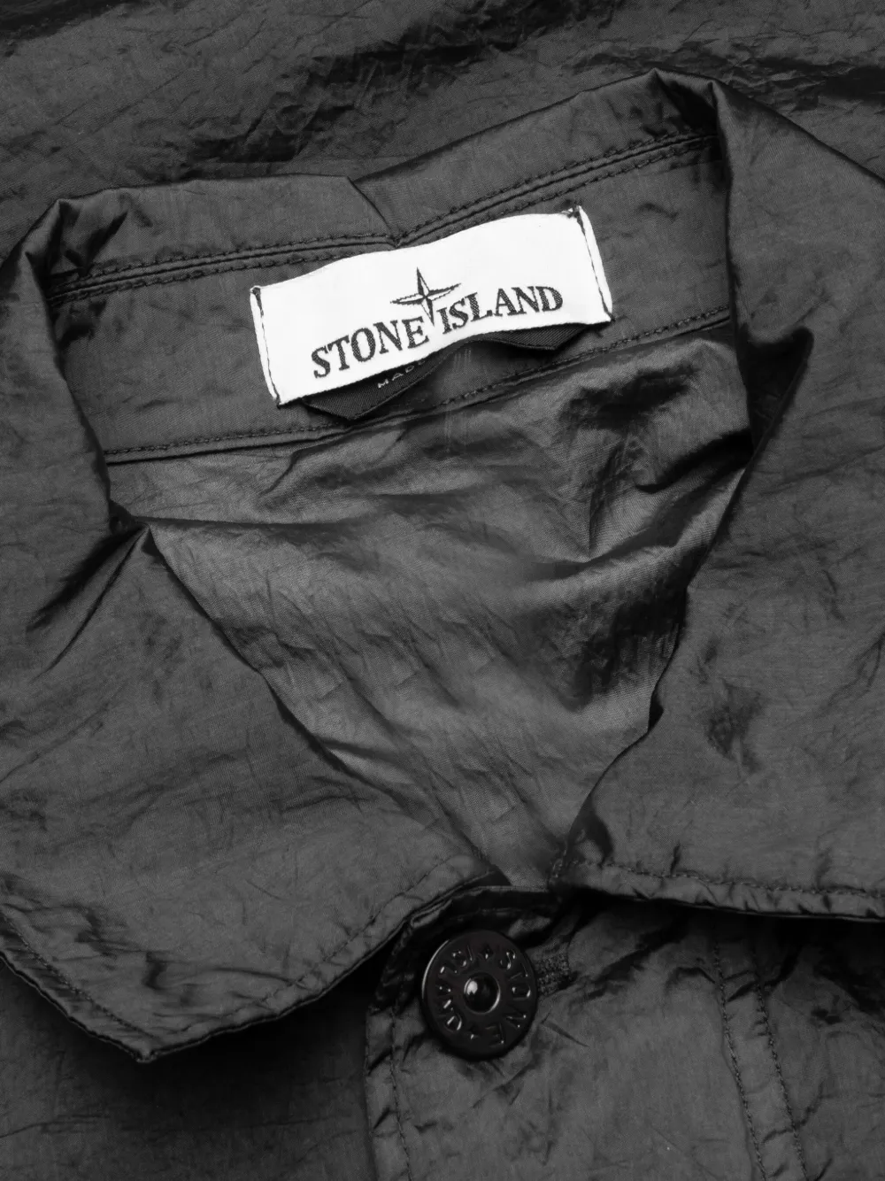 Куртка с значком компаса Stone Island, черный — фото 4