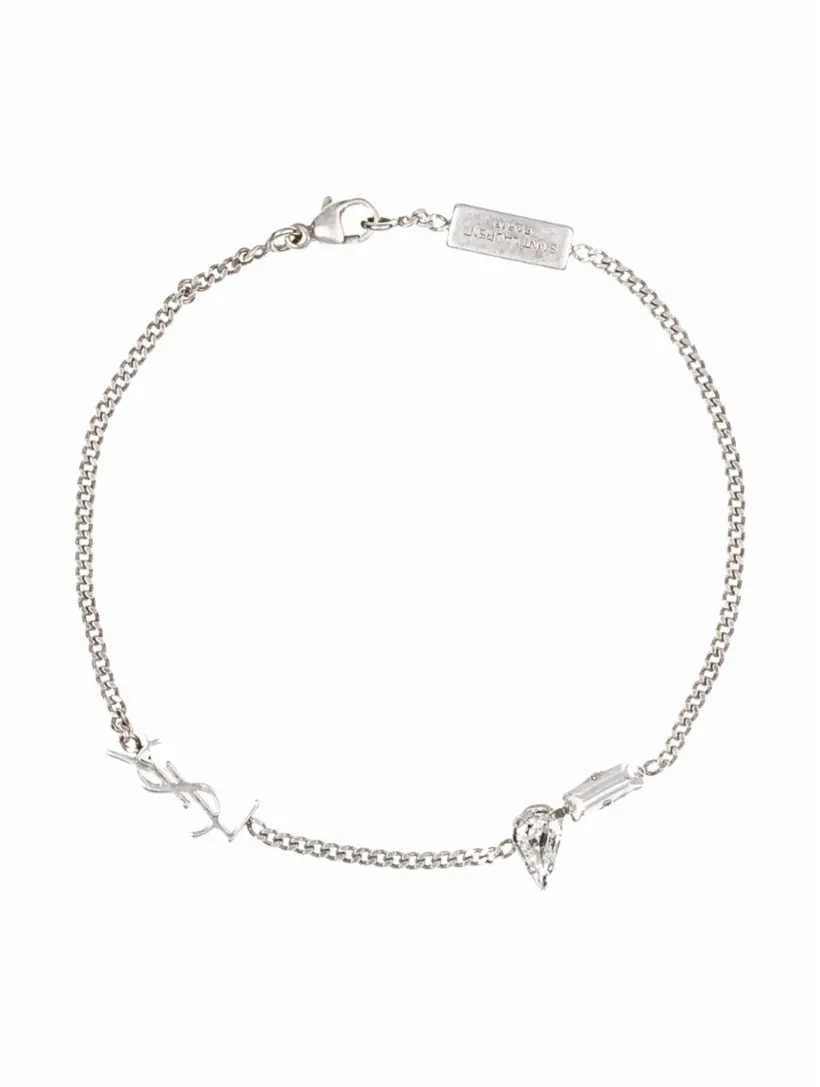 

Браслет-цепочка OPYUM CHARM Saint Laurent, серебристый