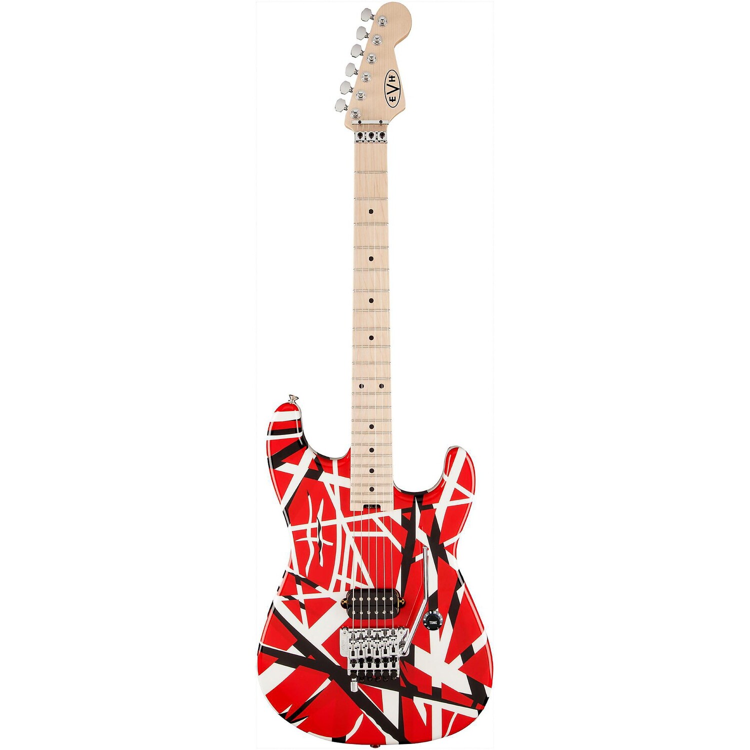 

Электрогитара EVH Striped Series, красная с черными полосками