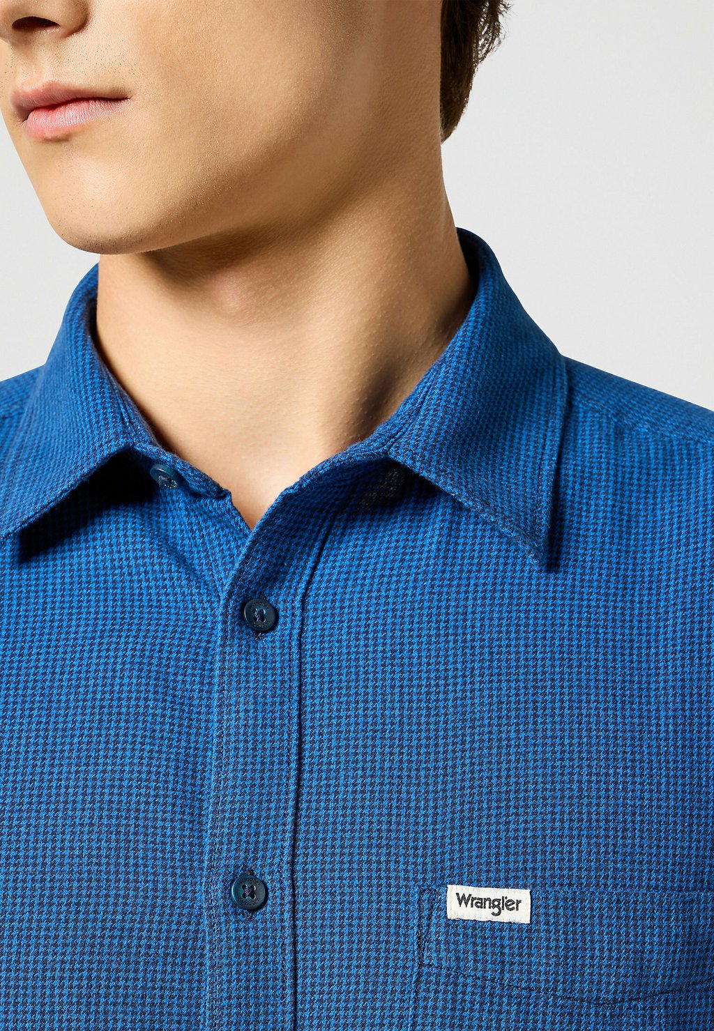 

Рубашка 1 PKT FLANNEL SHIRT Wrangler, синий