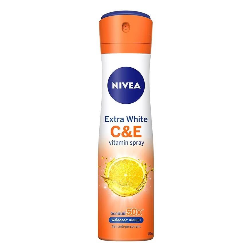 

Nivea Спрей Extra White CE 150 мл. สเปรย์ลดเหงื่อ и, Orange