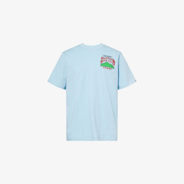 

Футболка из хлопкового джерси с коротким рукавом Country Lounge Billionaire Boys Club, голубой