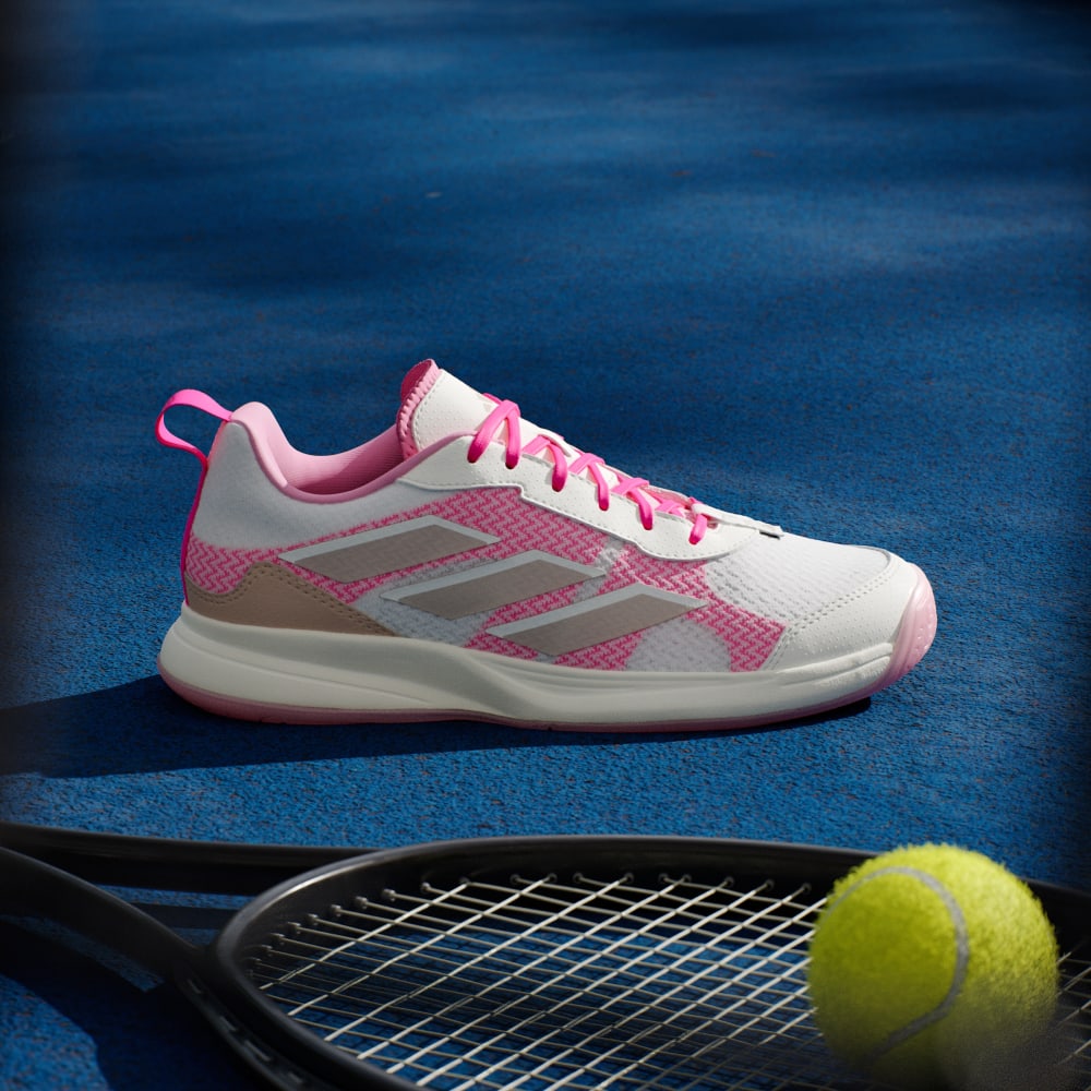 Кроссовки Adidas Avaflash Low Tennis Shoes, цвет Core White/Silver Metallic/Lucid Pink — фото 2
