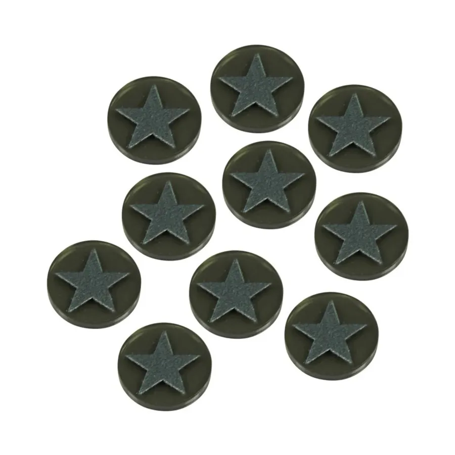 

Жетоны фракций времен Второй мировой войны — Союзная Черная Звезда, Premium Printed Game Tokens