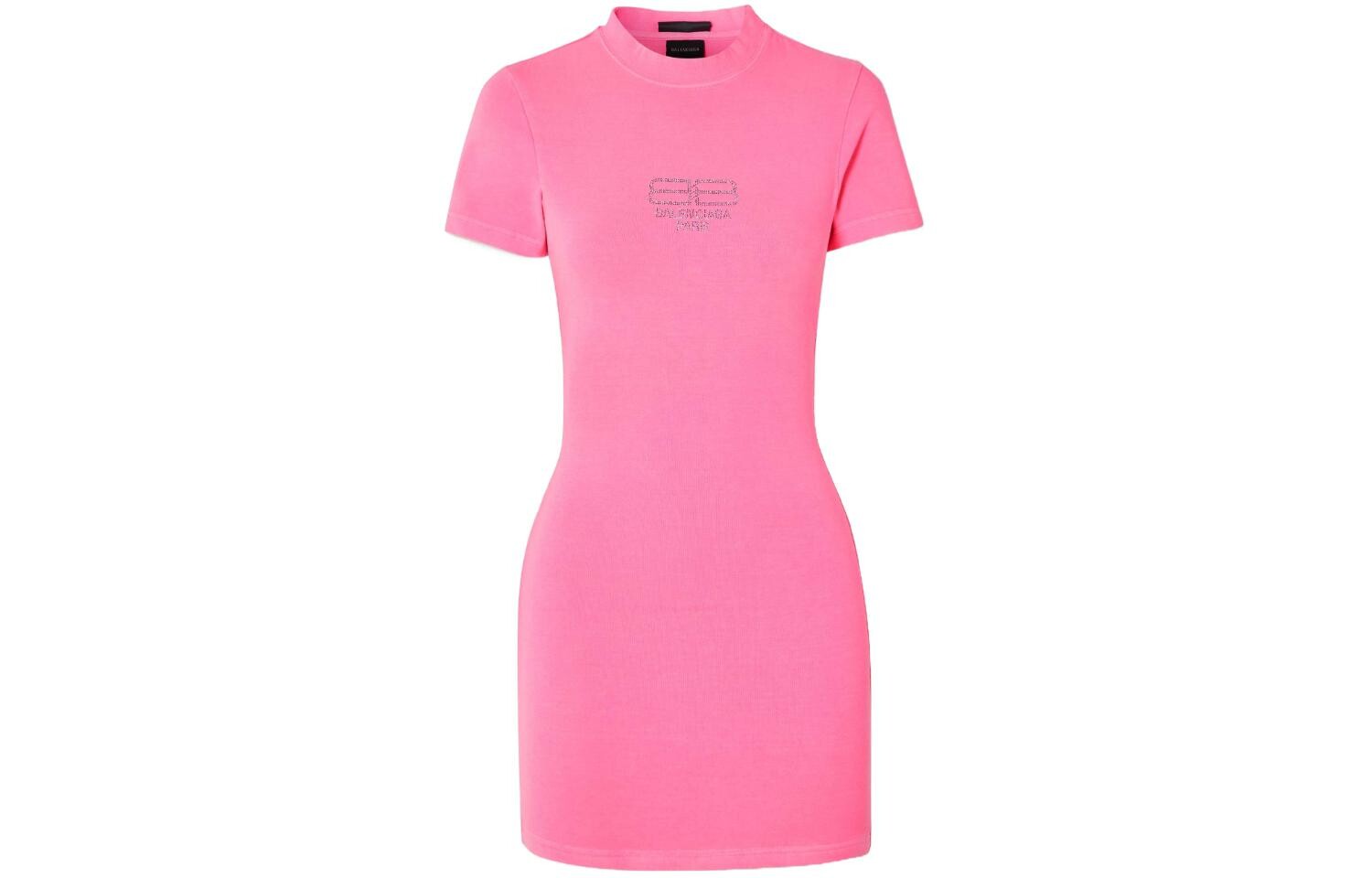 

Платье с короткими рукавами женское розовое Balenciaga