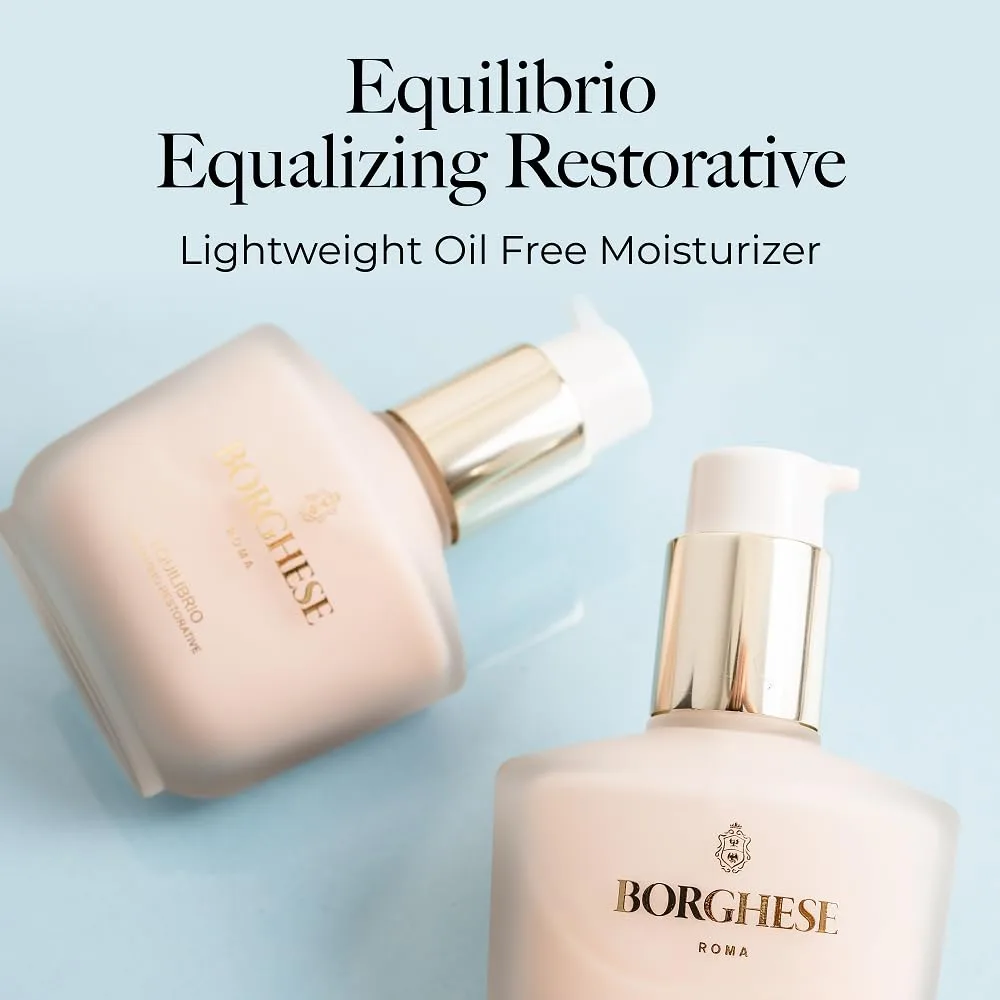 Borghese Equilibrio Equalizing Restorative - легкий увлажняющий крем без масел для выравнивания тона и текстуры кожи, подходит для комбинированной, нормальной и жирной кожи., White — фото 2