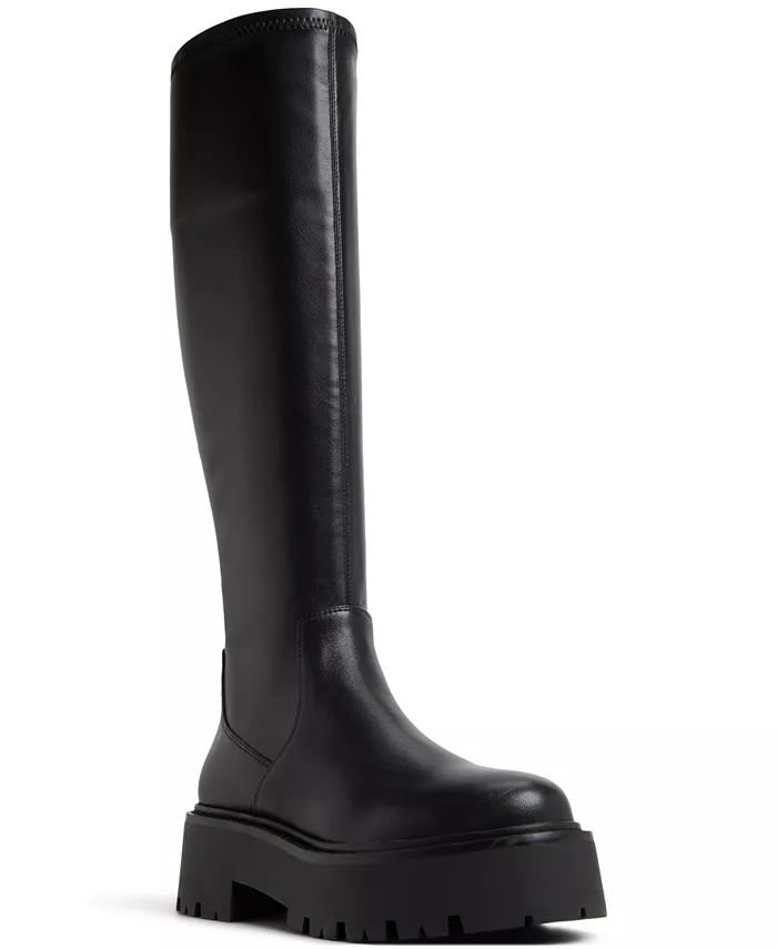 Женские сапоги Carelden до колена с круглым носком Aldo, черный