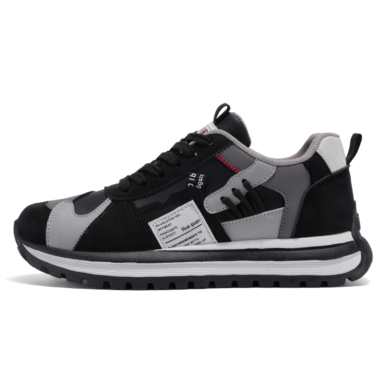 

Низкие повседневные туфли мужские BOLE, Black Gray