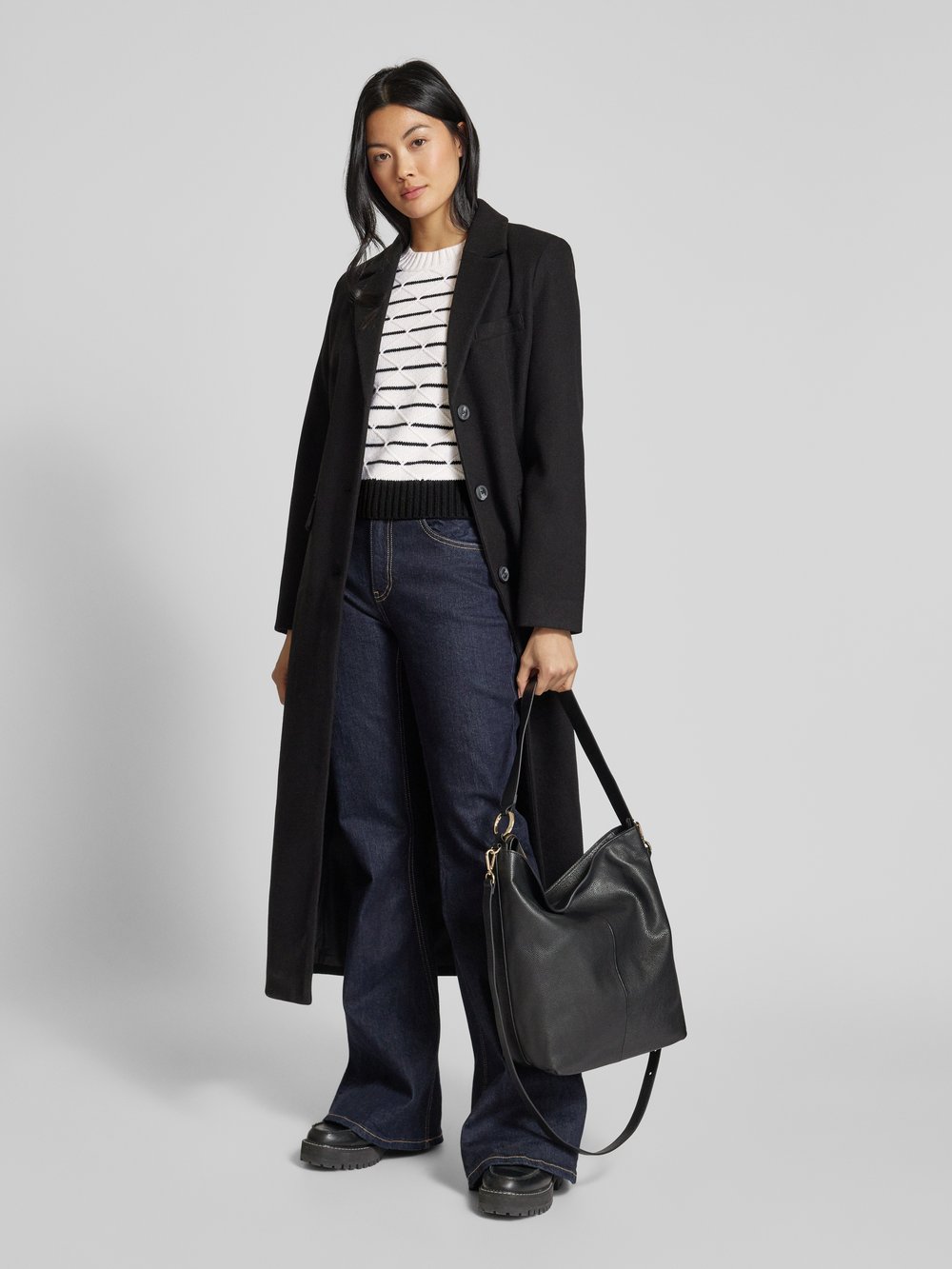 

Вязаный свитер с фактурным узором модель 'GETTONE' Max Mara Studio, белый