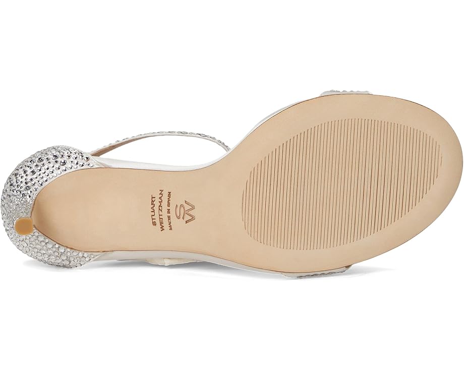Туфли Stuart Weitzman Nudist Shine 75, цвет Clear/Cream — фото 3