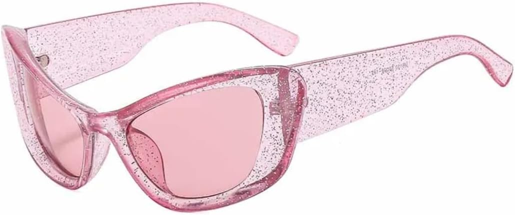 

Модные солнцезащитные очки в форме «кошачьего глаза» конфетных цветов для женщин и мужчин, для занятий спортом на открытом воздухе, стильные, с защитой от УФ-излучения UV400 TVTBBVV, Pink Pink