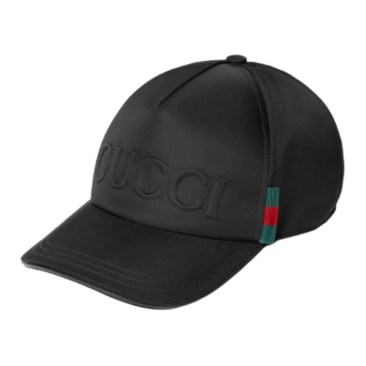 

GUCCI Бейсболка из нейлона с логотипом, Black