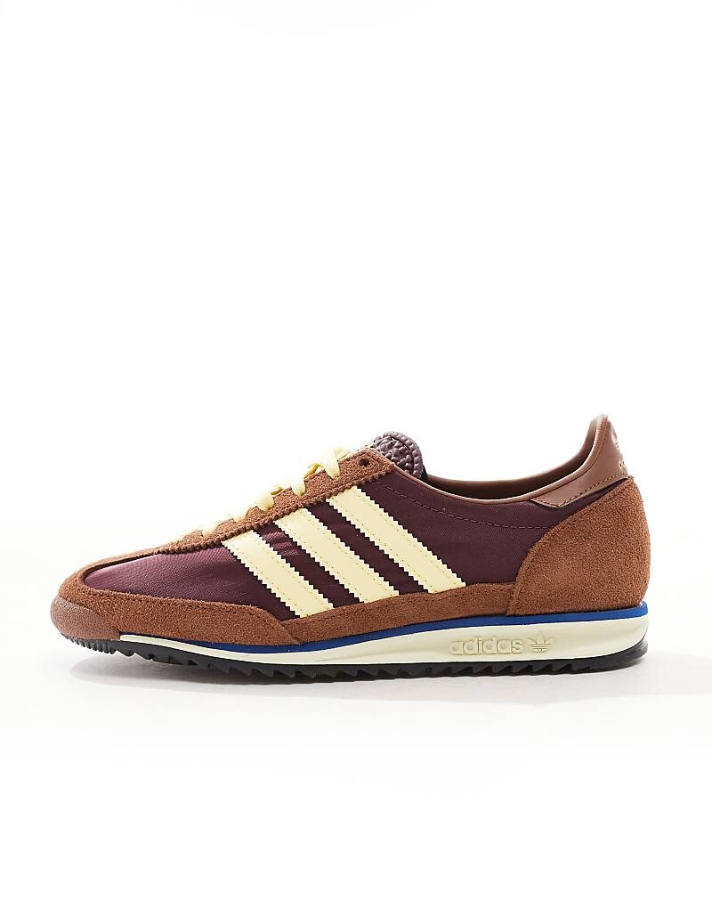 adidas Originals – SL 72 OG – Спортивная обувь коричневого и желтого цветов — фото 2
