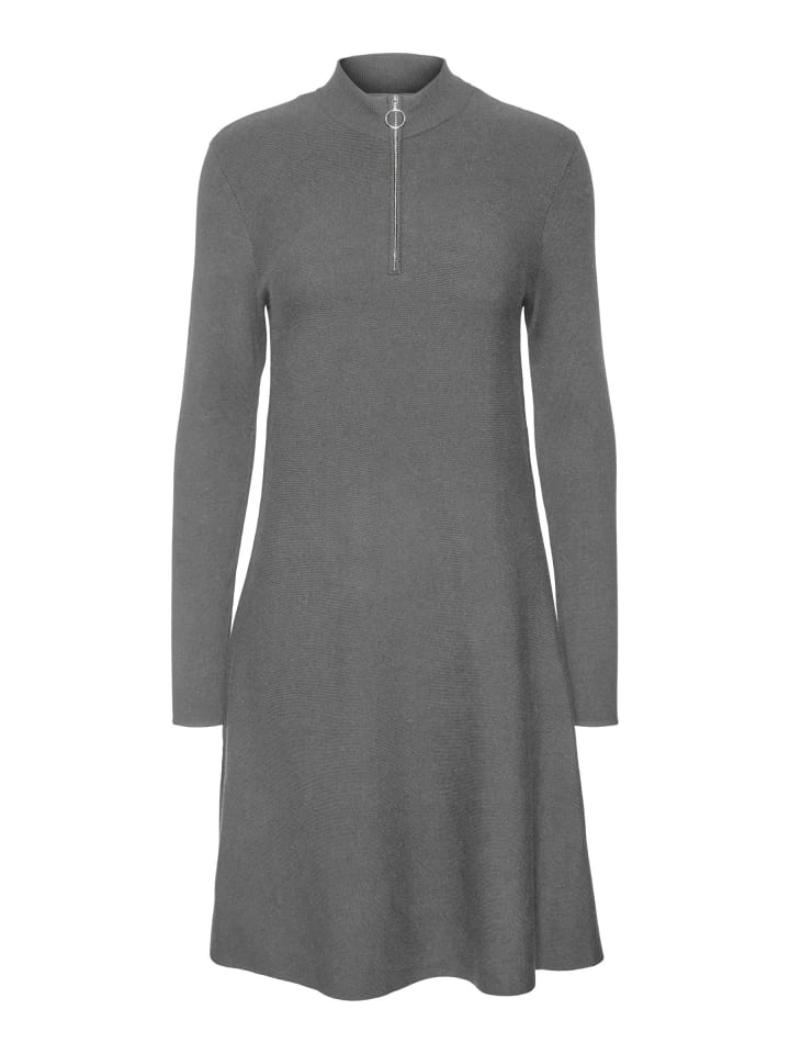 

Платье до колена Vero Moda, средний серый меланж