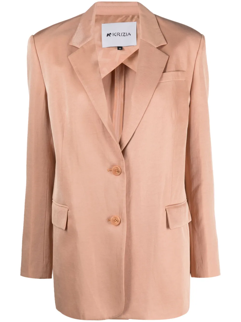 

Однобортный блейзер Krizia, бежевый