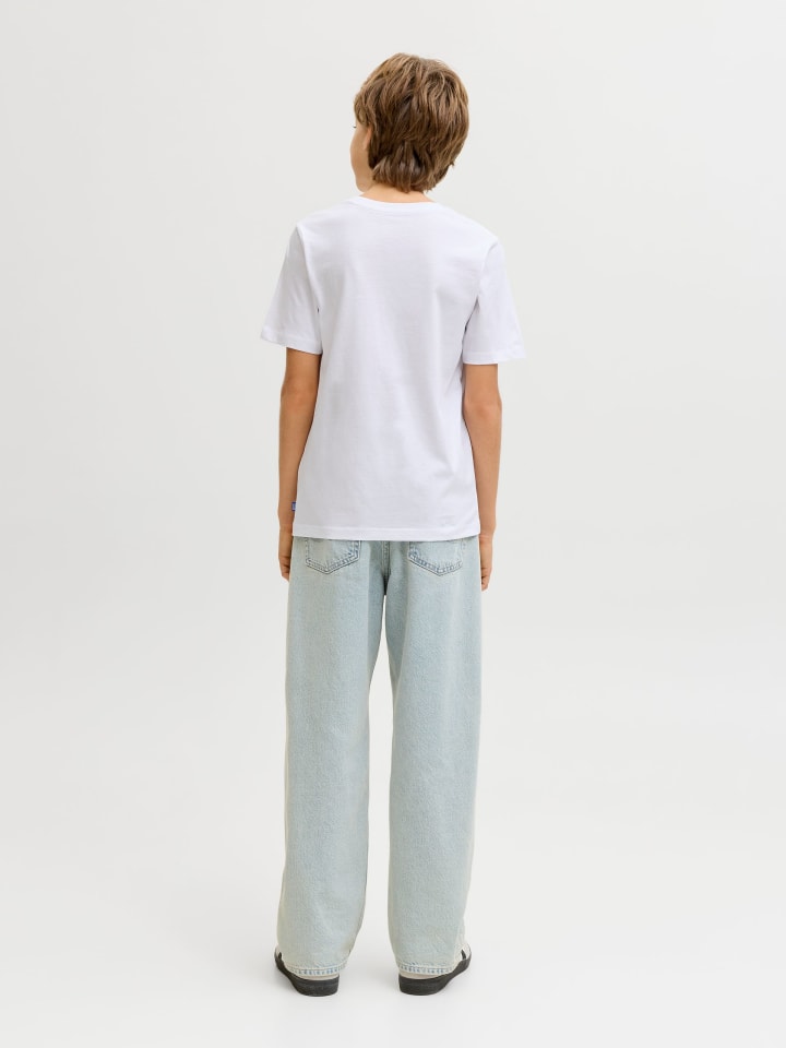 Набор из 3 футболок JJEORGANIC BASIC TEE JNR белого цвета — фото 3