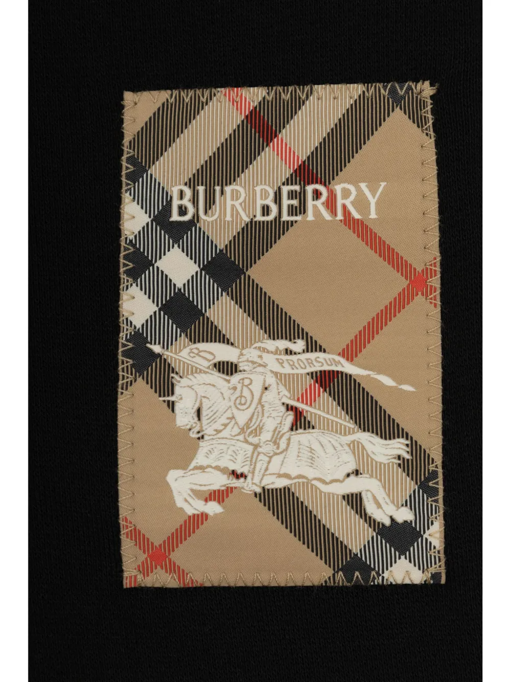 Спортивные брюки с отделкой Vintage Check BURBERRY KIDS, черный — фото 3