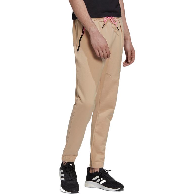 Спортивные брюки Men's adidas Logo Printing Straight Sports Pants/Trousers/Joggers Light Brown HI5384 — фото 2