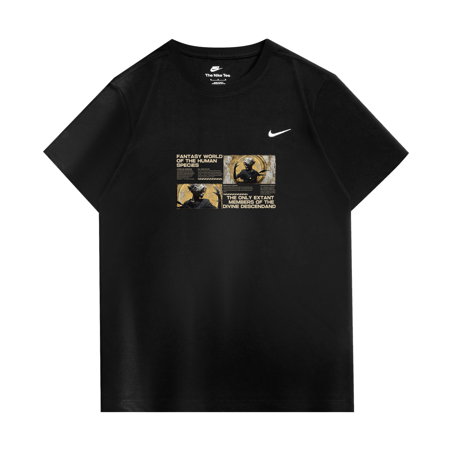 

Nike Спортивная футболка унисекс черная, Черный, Nike Спортивная футболка унисекс черная