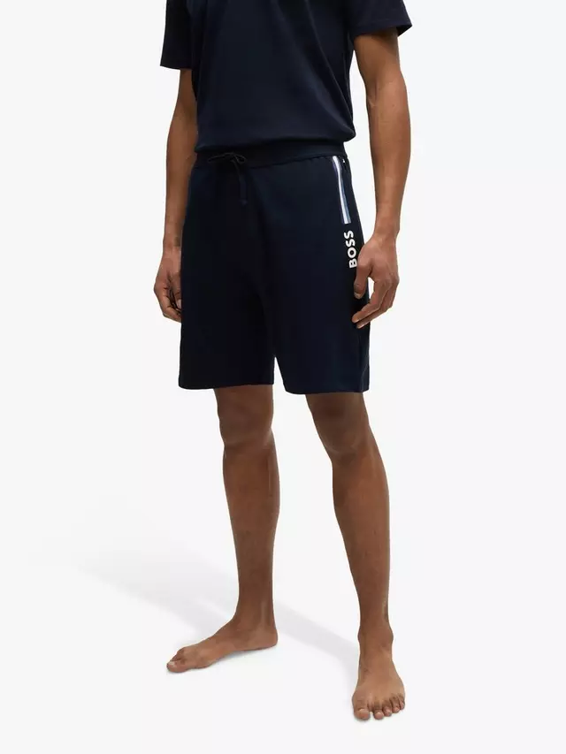

Шорты HUGO BOSS BOSS Logo Cotton Terry, цвет dark blue