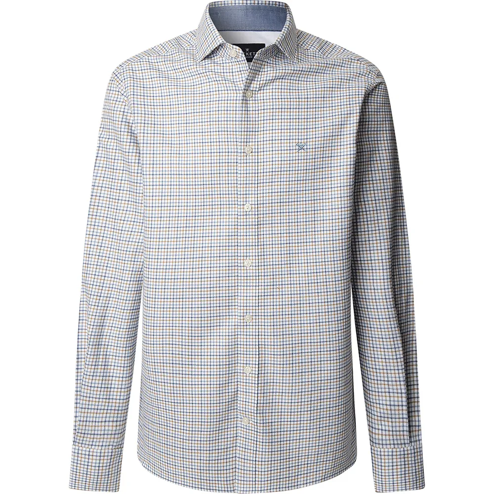 

Рубашка Hackett Brushed Gingham, серый