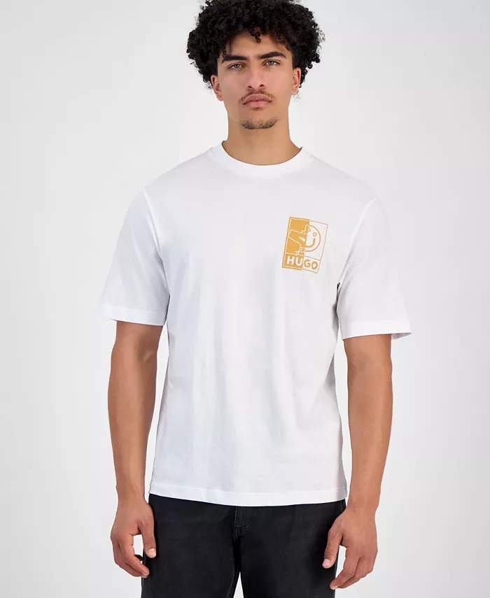 

Мужская футболка с логотипом Graphic Hugo Boss, белый