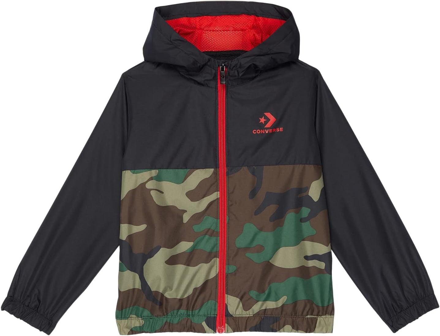 

Куртка Converse Camo Color-Block Wind Jacket, черный