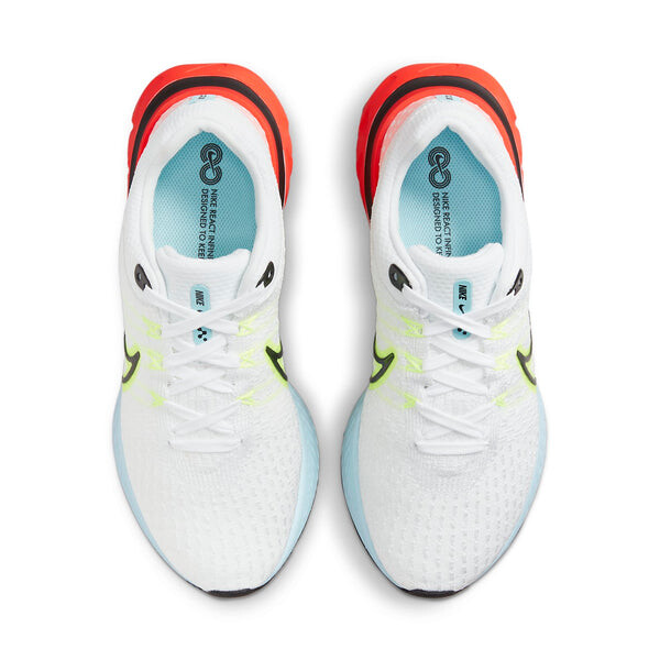 Кроссовки react infinity run flyknit 3 Nike, белый — фото 4