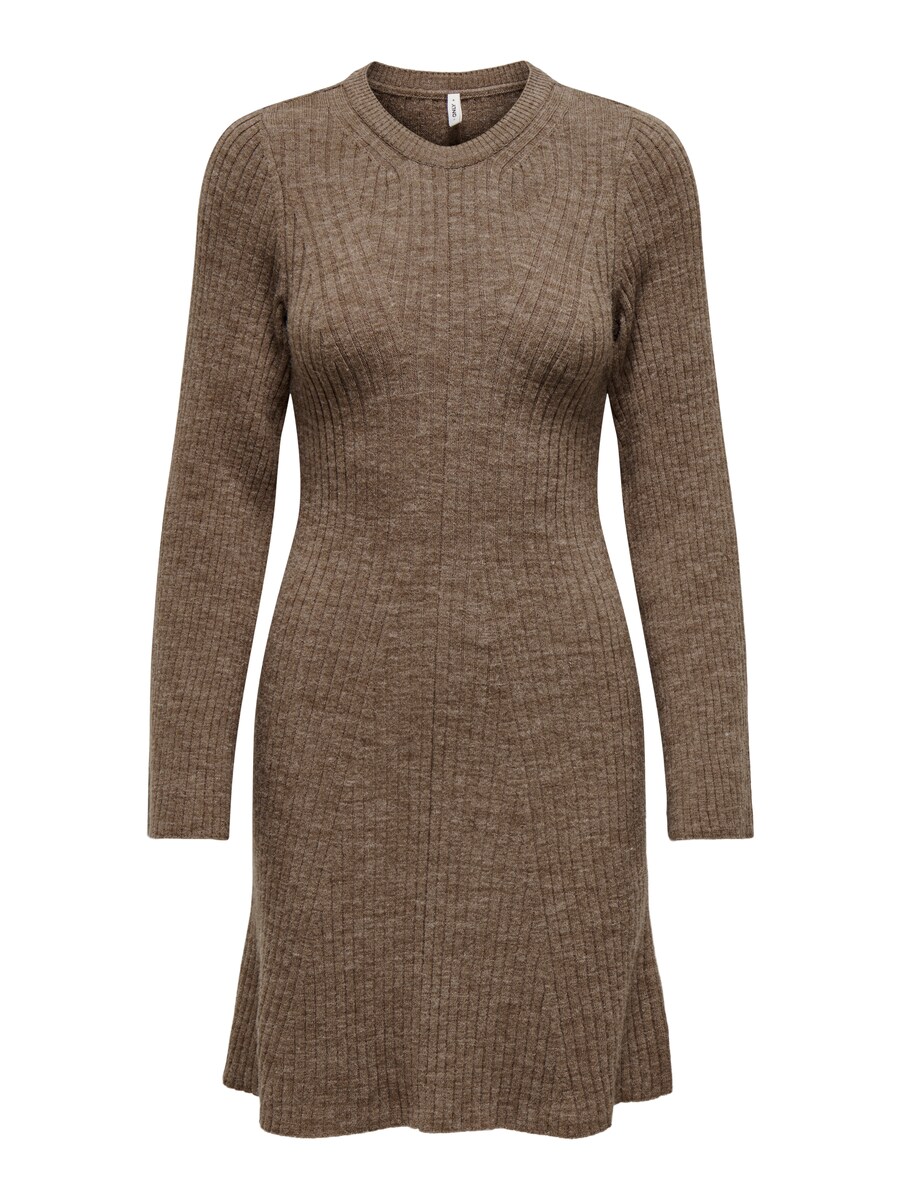 

Вязаное платье ONLY Knitted dress, цвет mottled brown