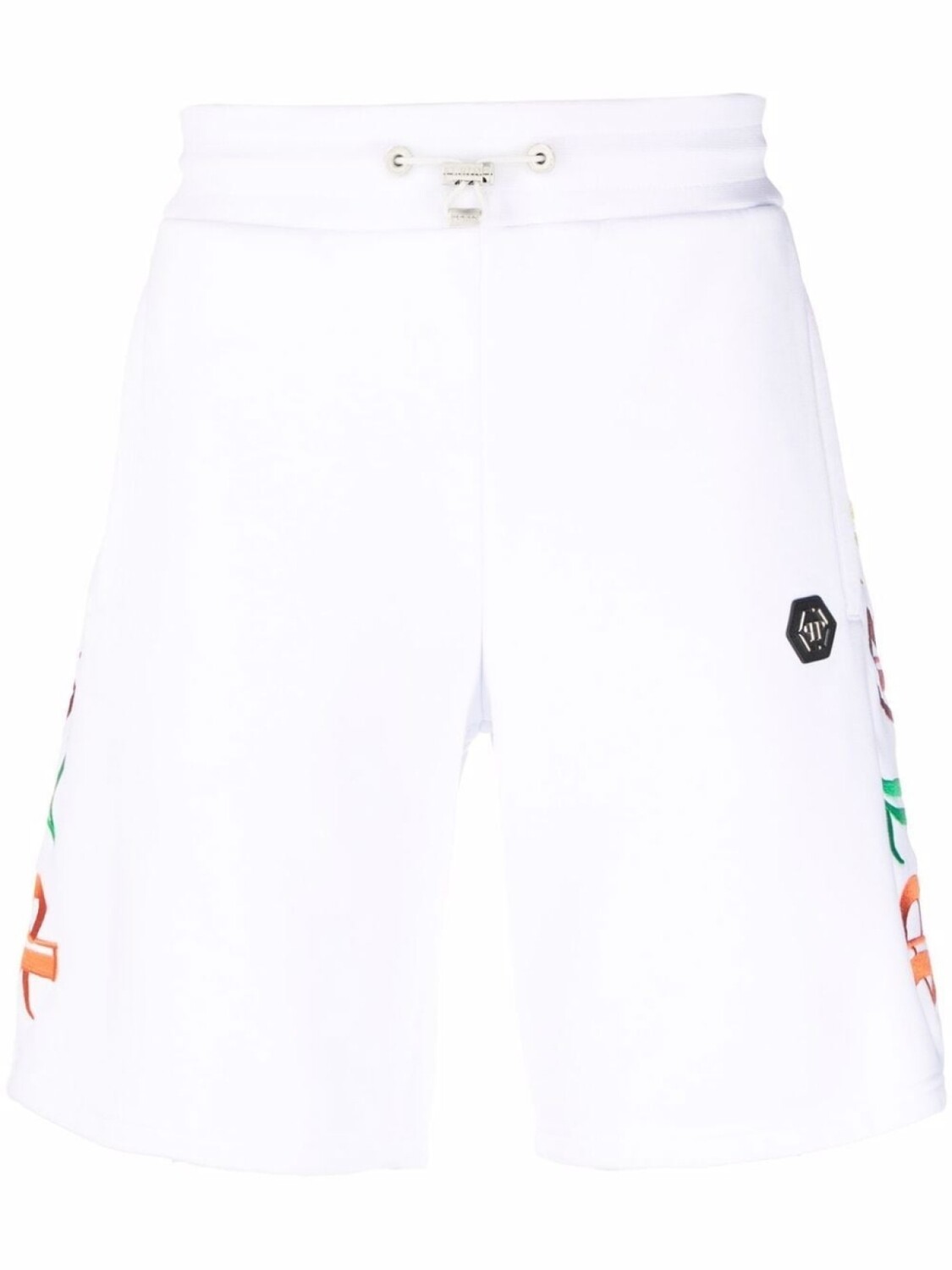 

Philipp Plein спортивные шорты Gothic Plein, белый