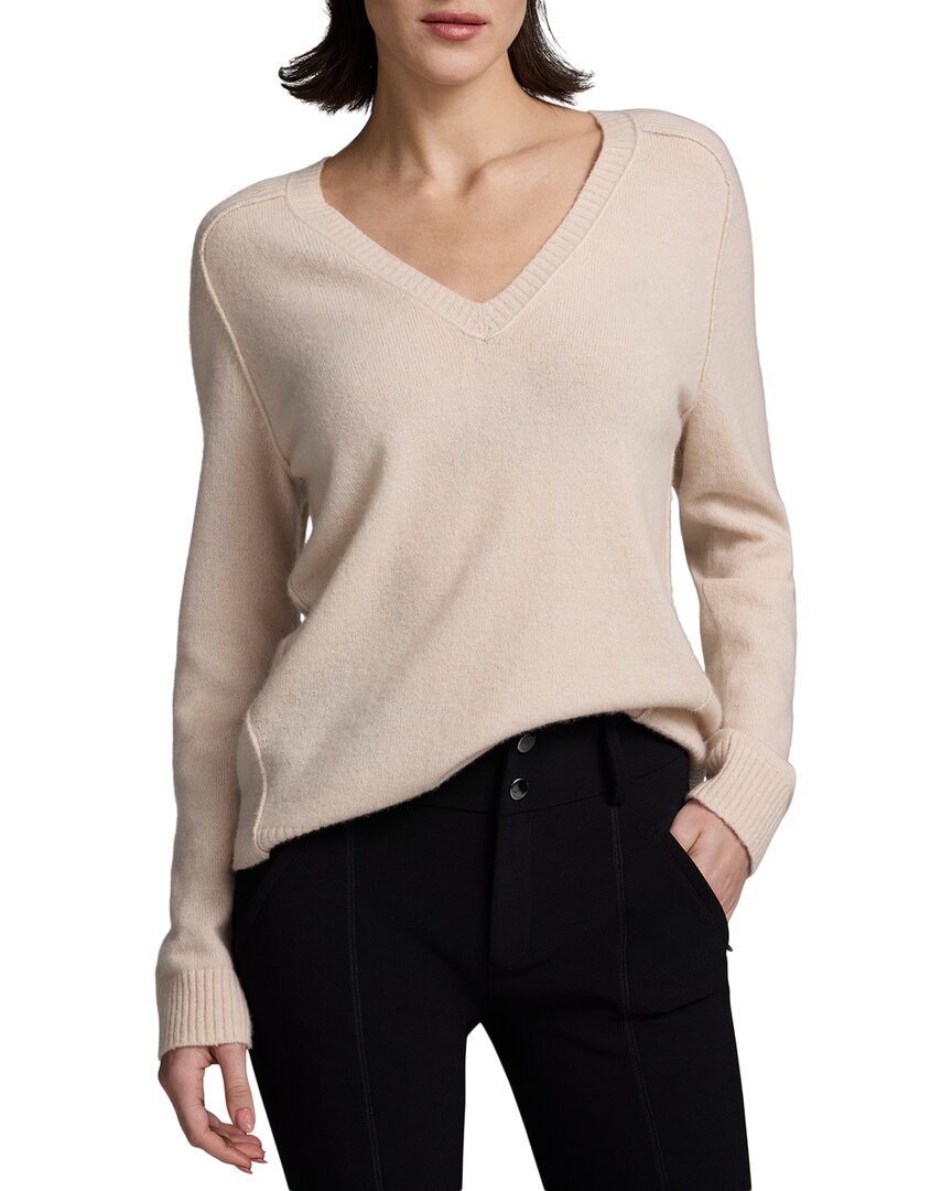 

Роскошный кашемировый свитер с V-образным вырезом NIC+ZOE Nic + Zoe, Oyster