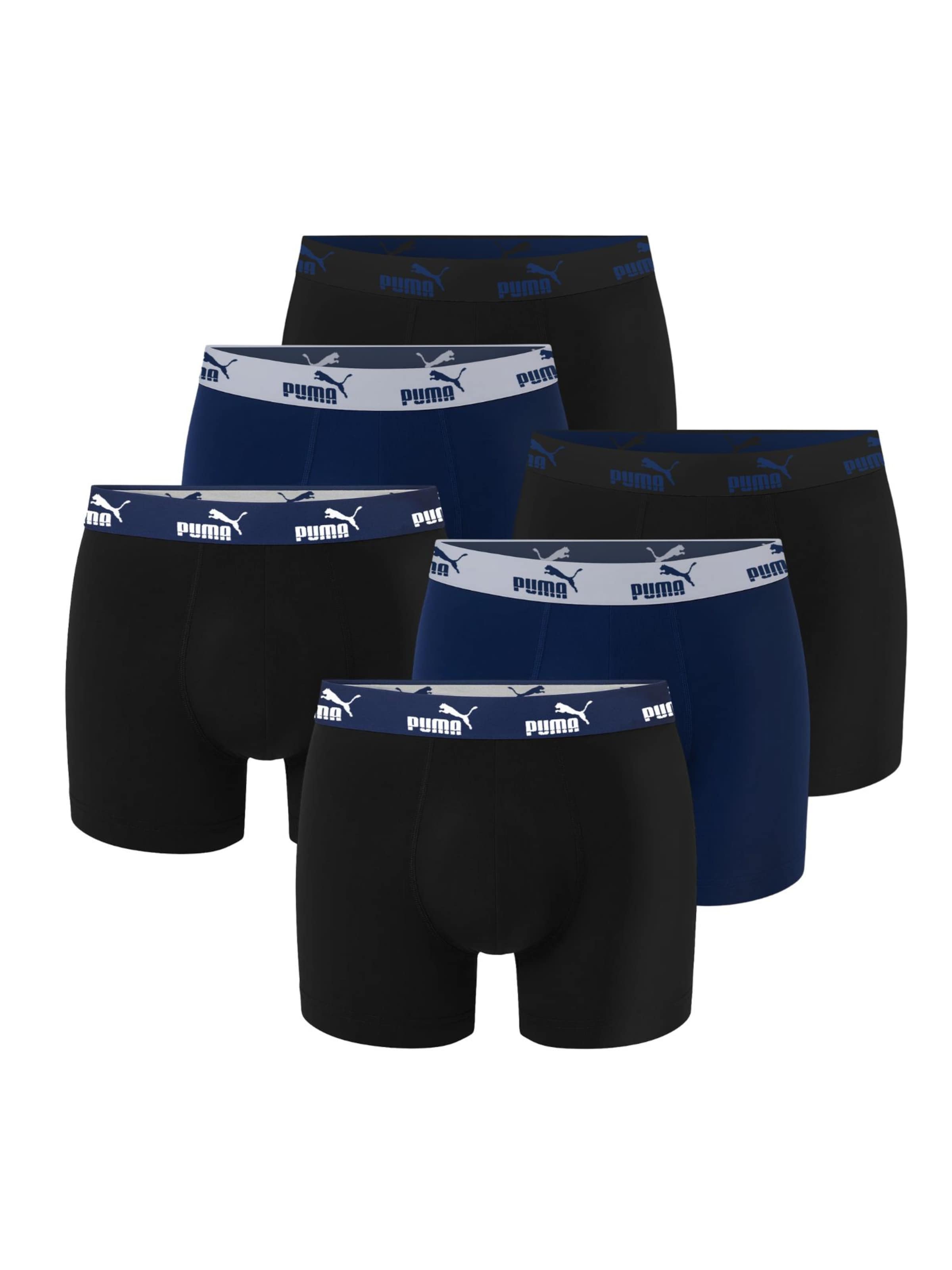 

Боксеры Puma Herren Boxershorts BLUE из хлопка, мужские трусы