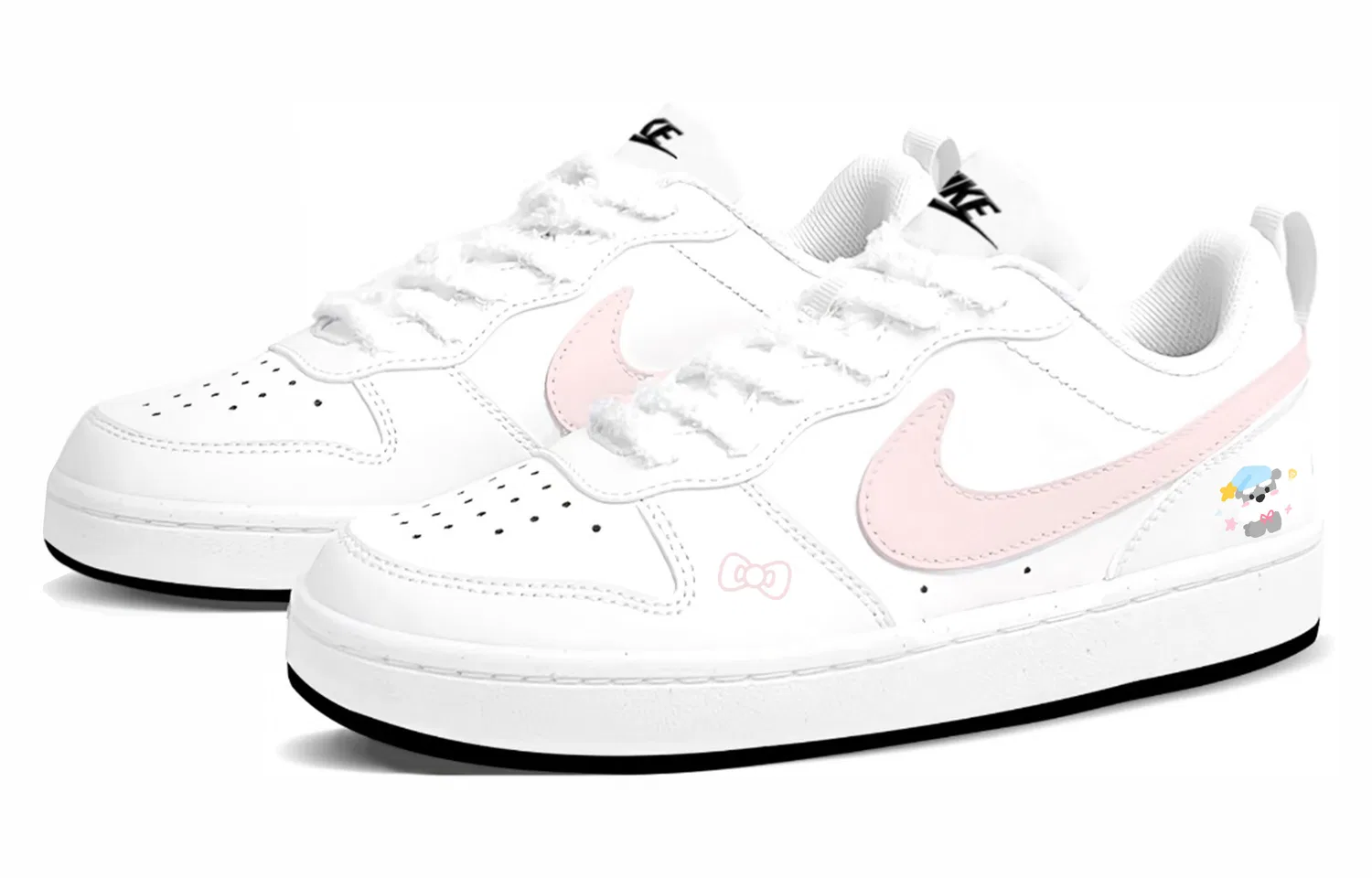 Кроссовки для скейтбординга Court Borough 2 Kids, унисекс Nike, Pink — фото 4