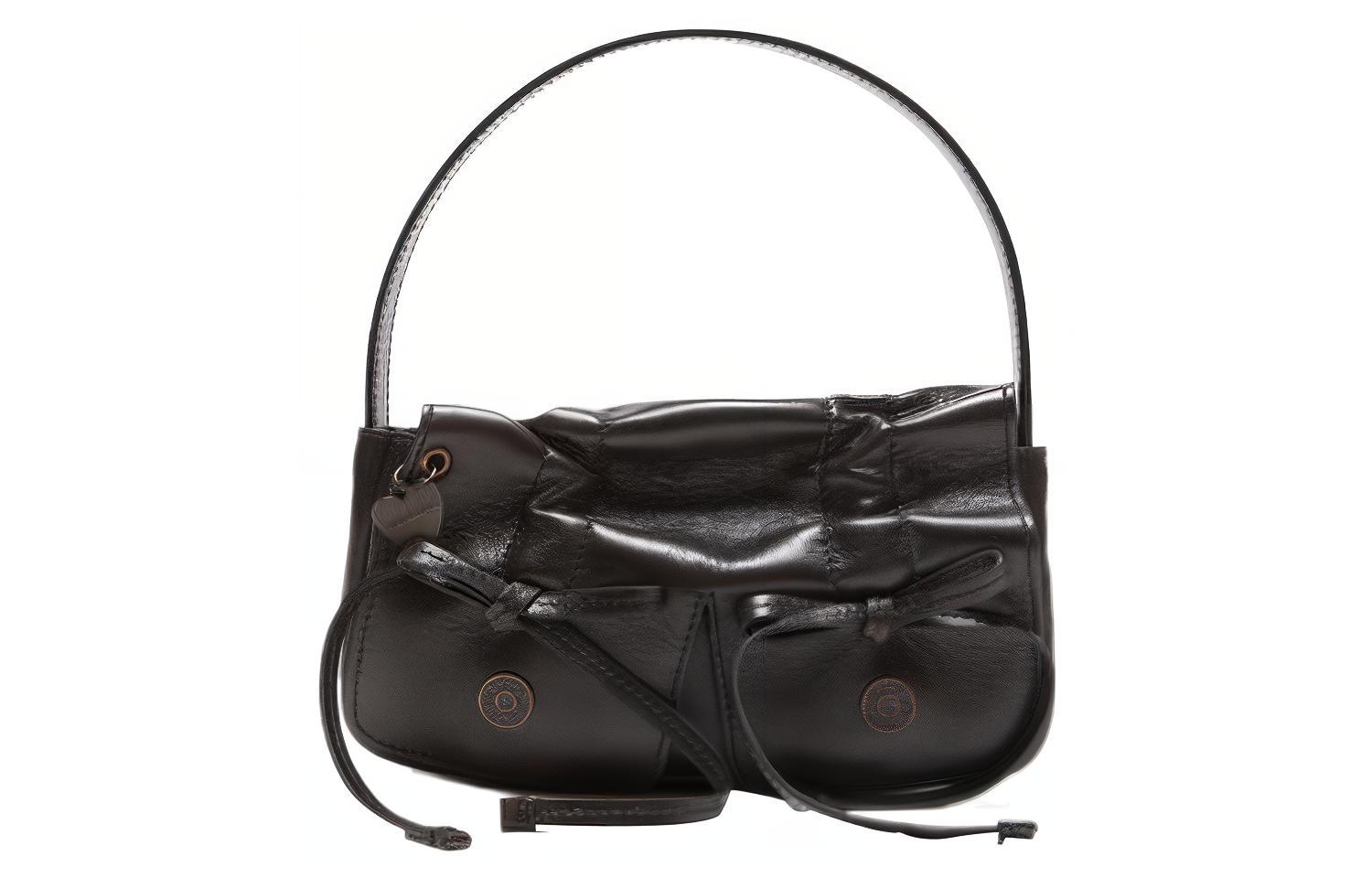 

Acne Studios Женская сумка через плечо из телячьей кожи Dark Brown