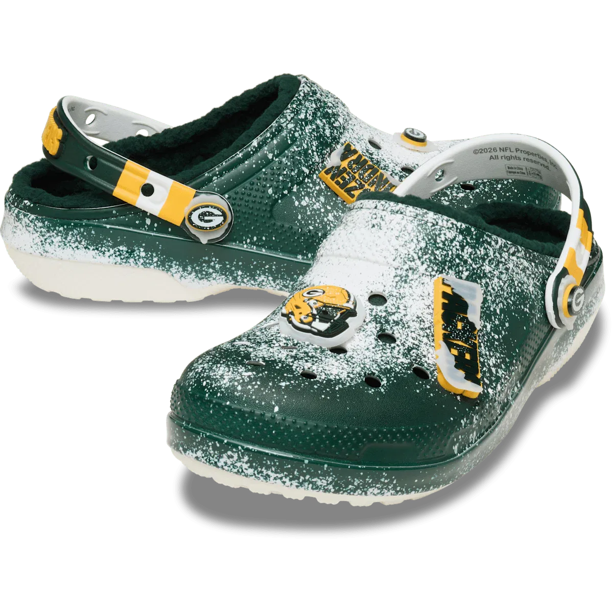 Crocs Классические сабо с подкладкой NFL Green Bay Packers — фото 2