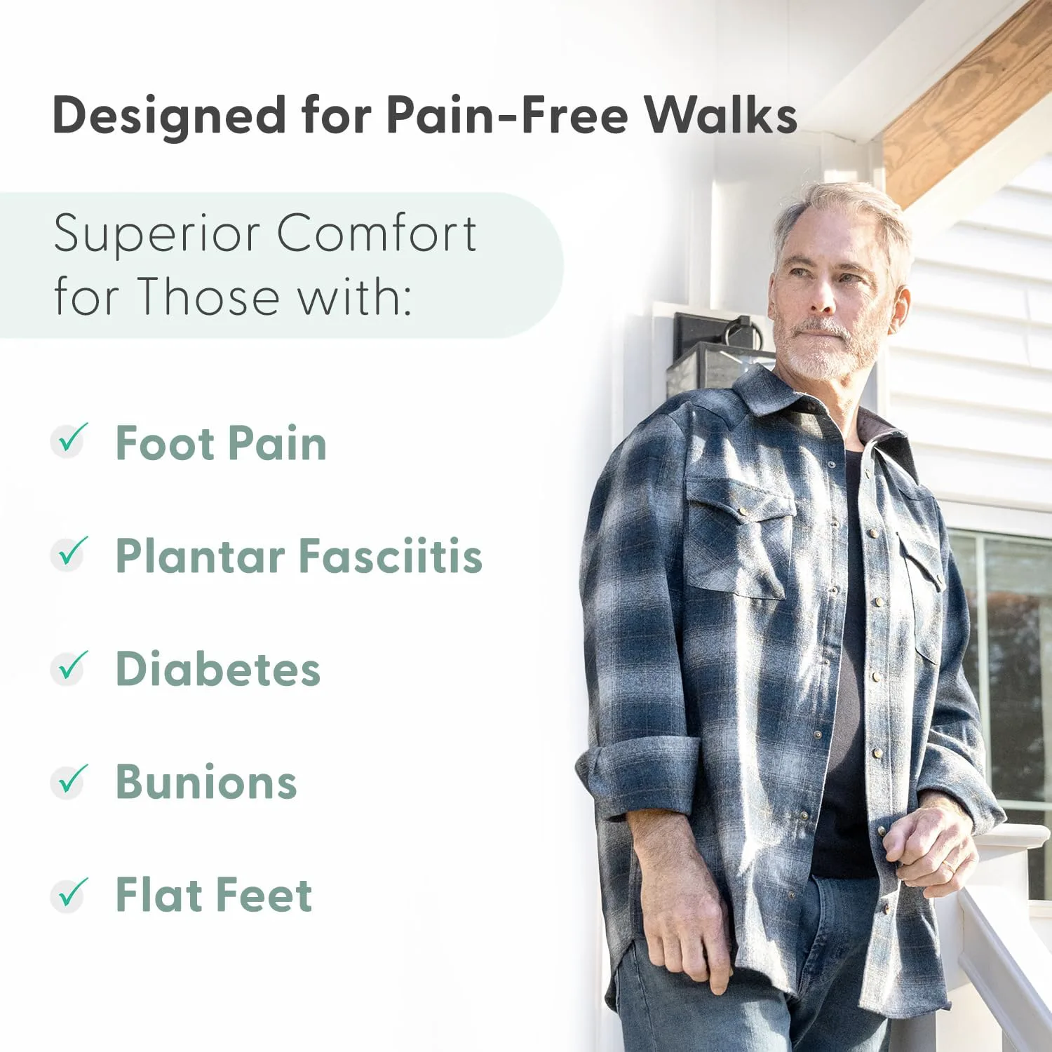 Мужские ортопедические кожаные ботинки Orthofeet Verno без шнурков, коричневый — фото 4